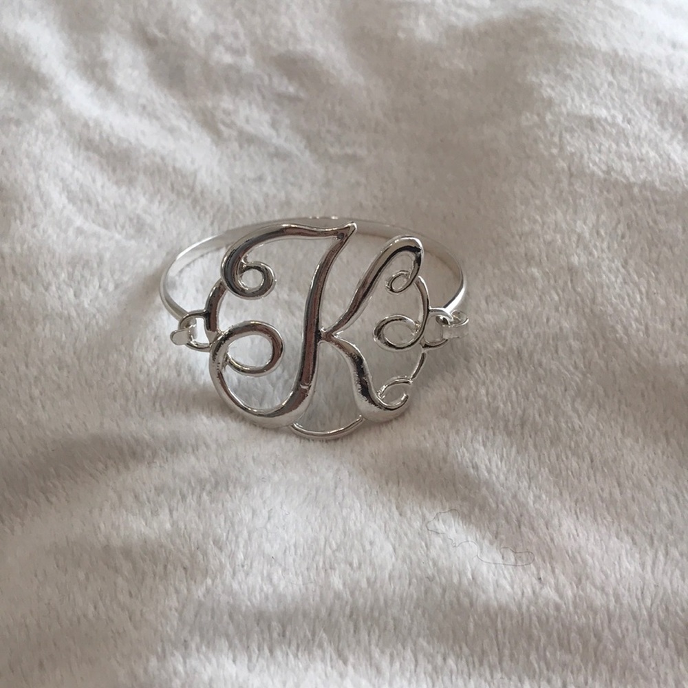 Silver “K” Bangle